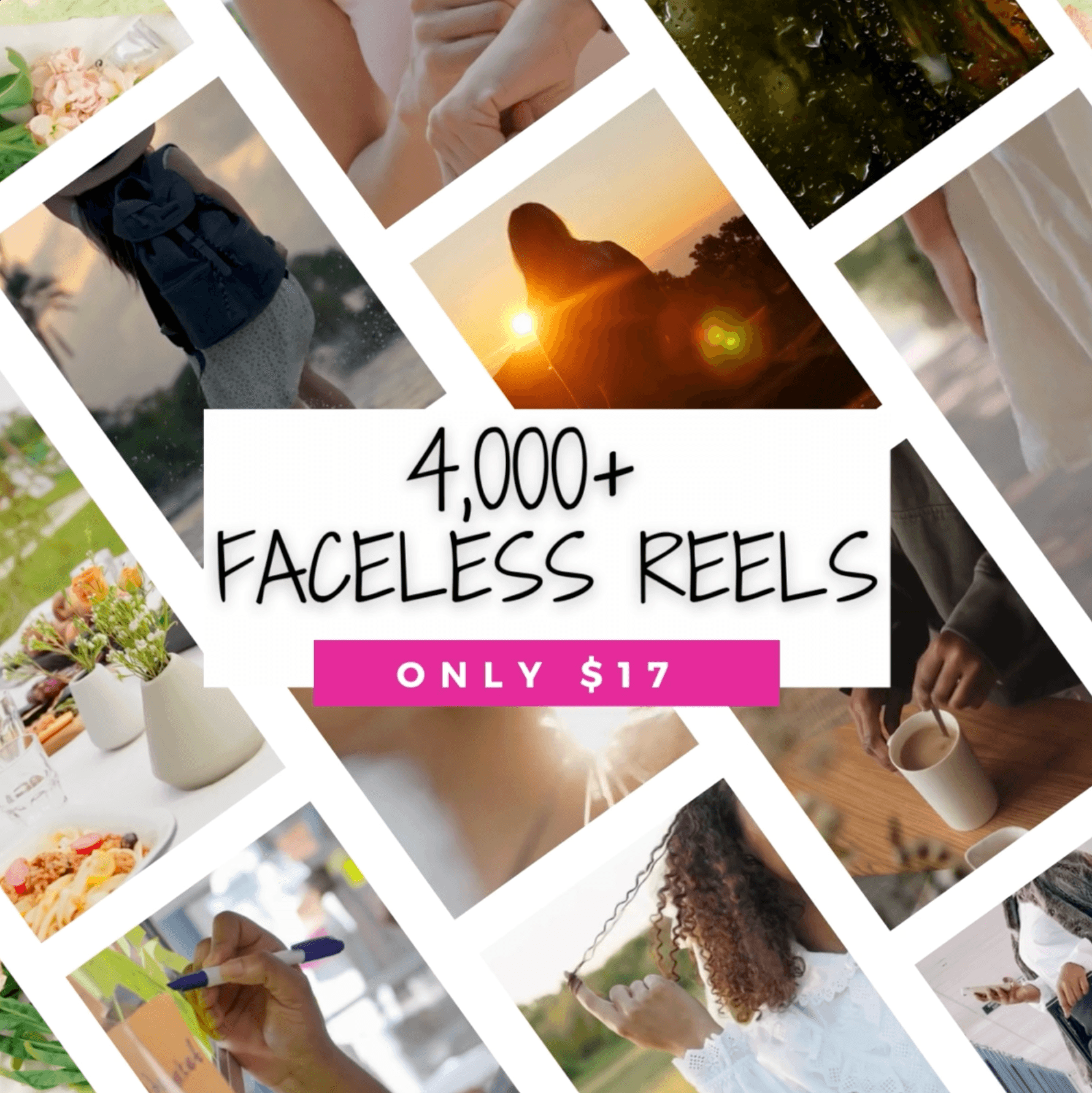 4,000+ Faceless Reel Bundle for $17